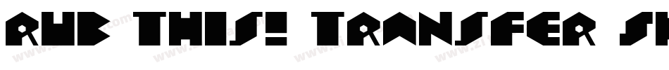 Rub This! Transfer Sheet字体转换